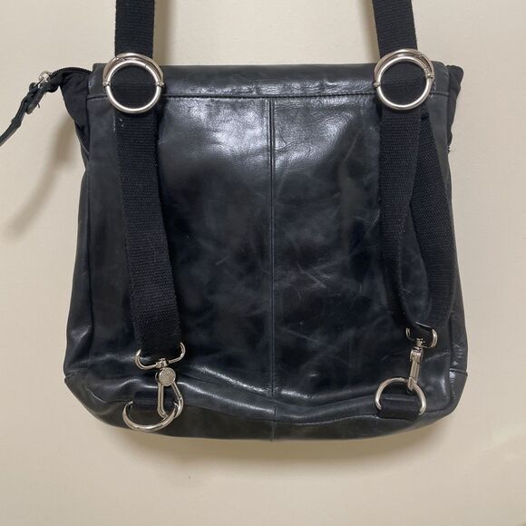 The Sak Ventura Convertible Backpack Distressed Black Leather Crossbody Handbag main image 4